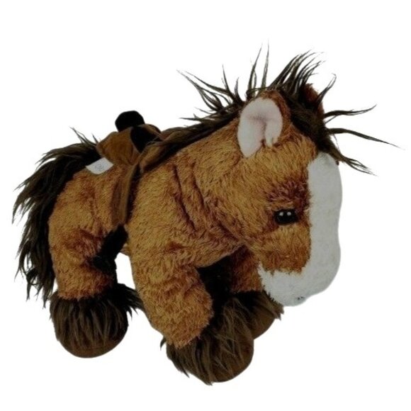 Build A Bear Horse 13 inch Plush Removable Saddle Stuffed Animal BAB Toy - Picture 1 of 8